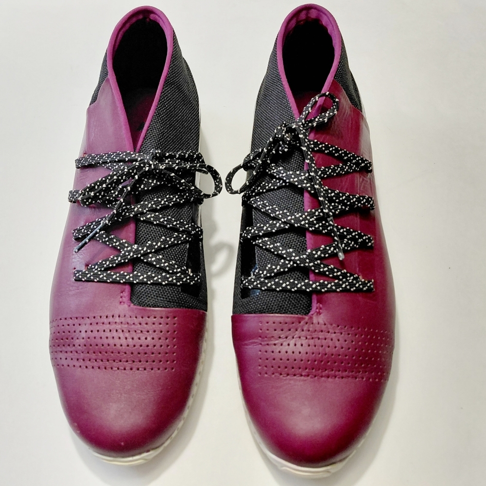 UNDER ARMOUR Mens Veloce Mid Top Wine Red  Chukka Boot Sneakers  - 10.5